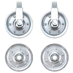 RealPlus rear wheel pulley with clevis fork supports balanced door travel