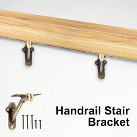 RealPlus handrail bracket installation angle adjustment demonstrated on stairs