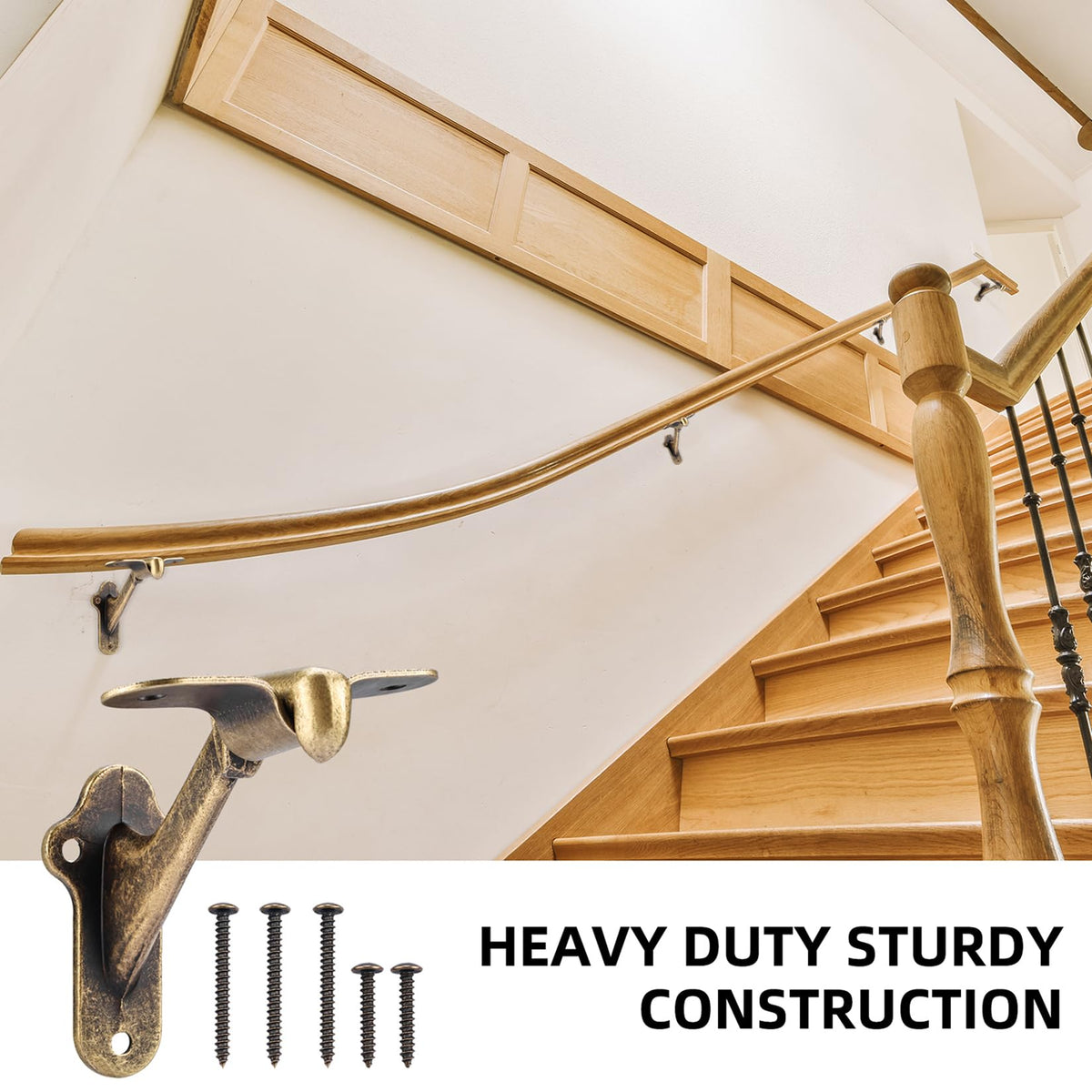 RealPlus handrail bracket outdoor-ready finish for exterior stairs
