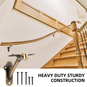 RealPlus handrail bracket outdoor-ready finish for exterior stairs