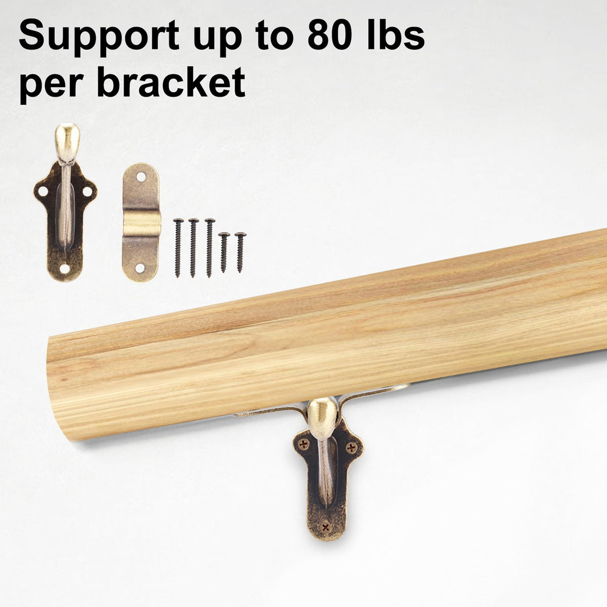 RealPlus handrail bracket mounted in a stairwell for strong support