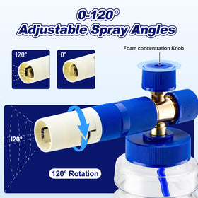 REALYOU Foam Cannon nozzle 1.1mm delivers rich foam at low pressure