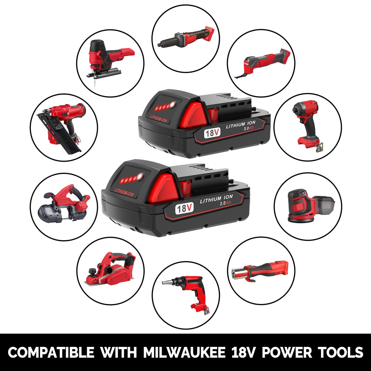 rebicacate charger models 48-59 series compatible with M18 battery