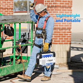 Reboot 60A plasma cutter with pre-installed air regulator for ready operation.