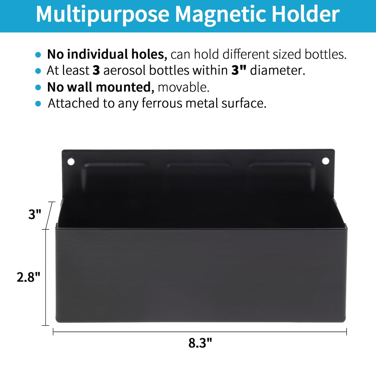 Close-up of the back magnets on the Rechabite holder for secure attachment.