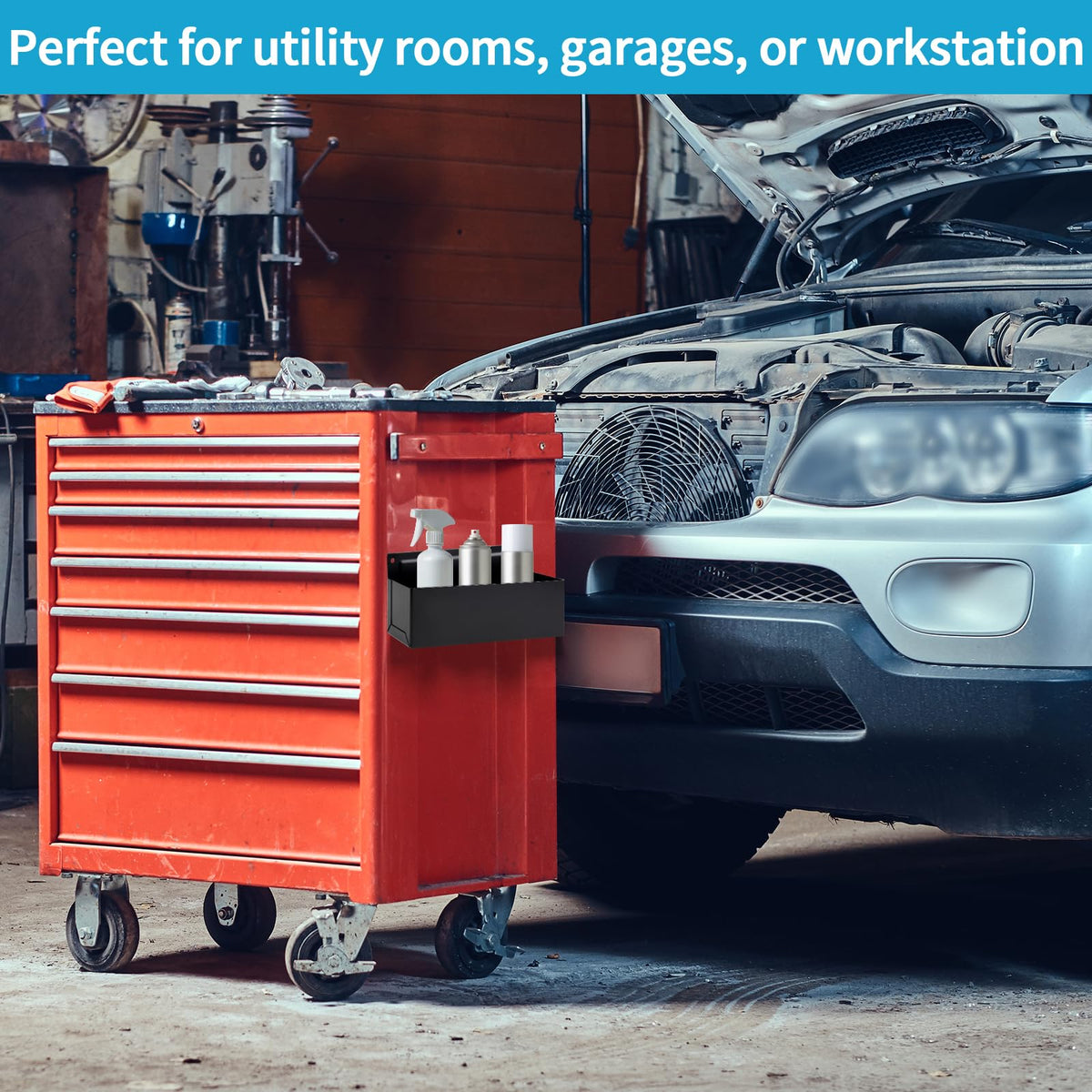 Durable steel construction resists rust and fading for long-lasting use.