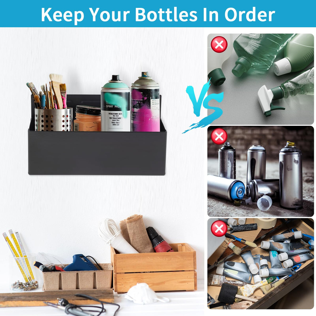 Open design of the Rechabite holder enables easy cleaning and quick retrieval.