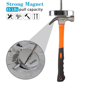 Strong 35-pound vertical pull for ferrous metal scraps.