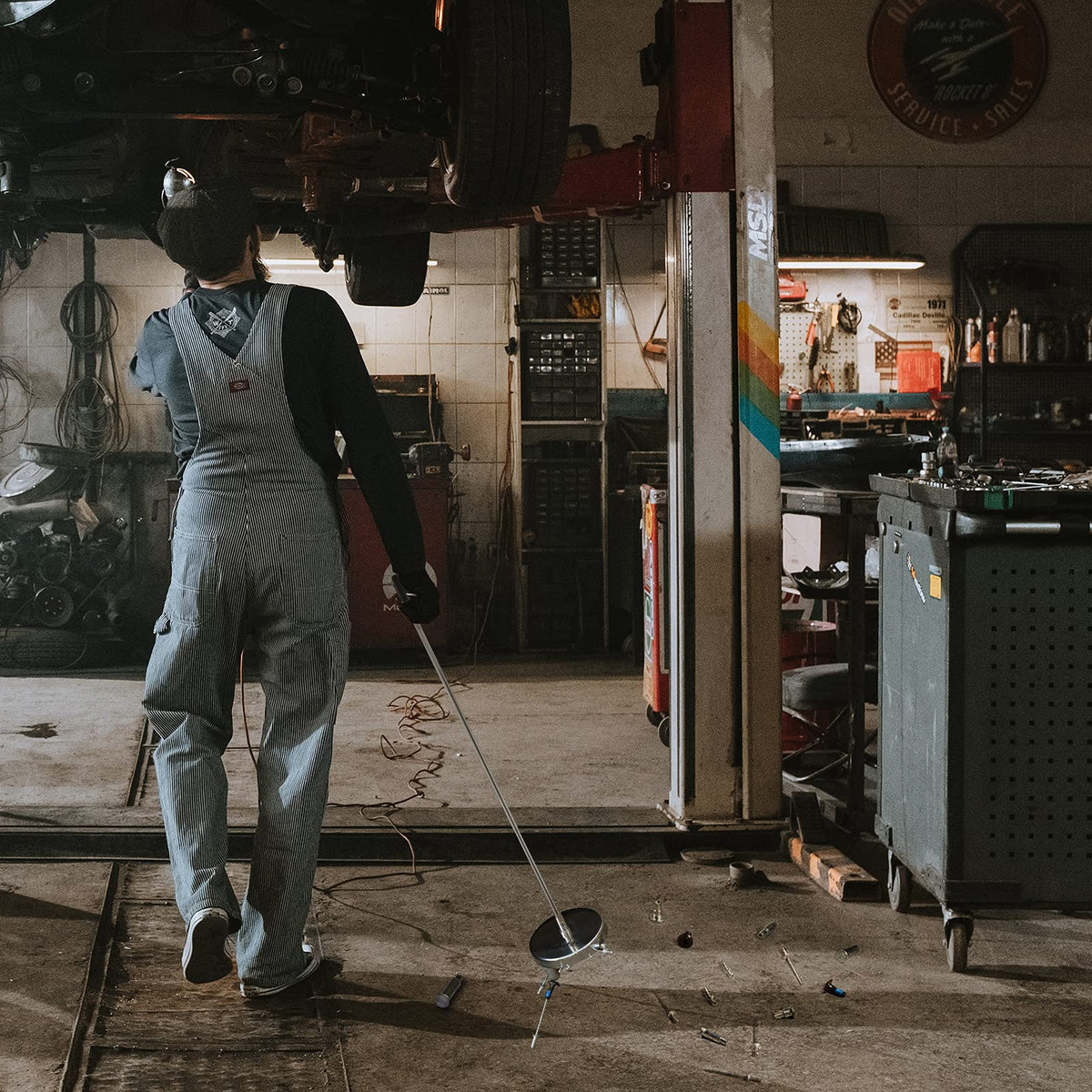 Ideal for garage or yard cleanup with the Rechabite sweeper.