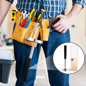 Multi-purpose magnetic pickup tool for nails, screws, and metal debris.