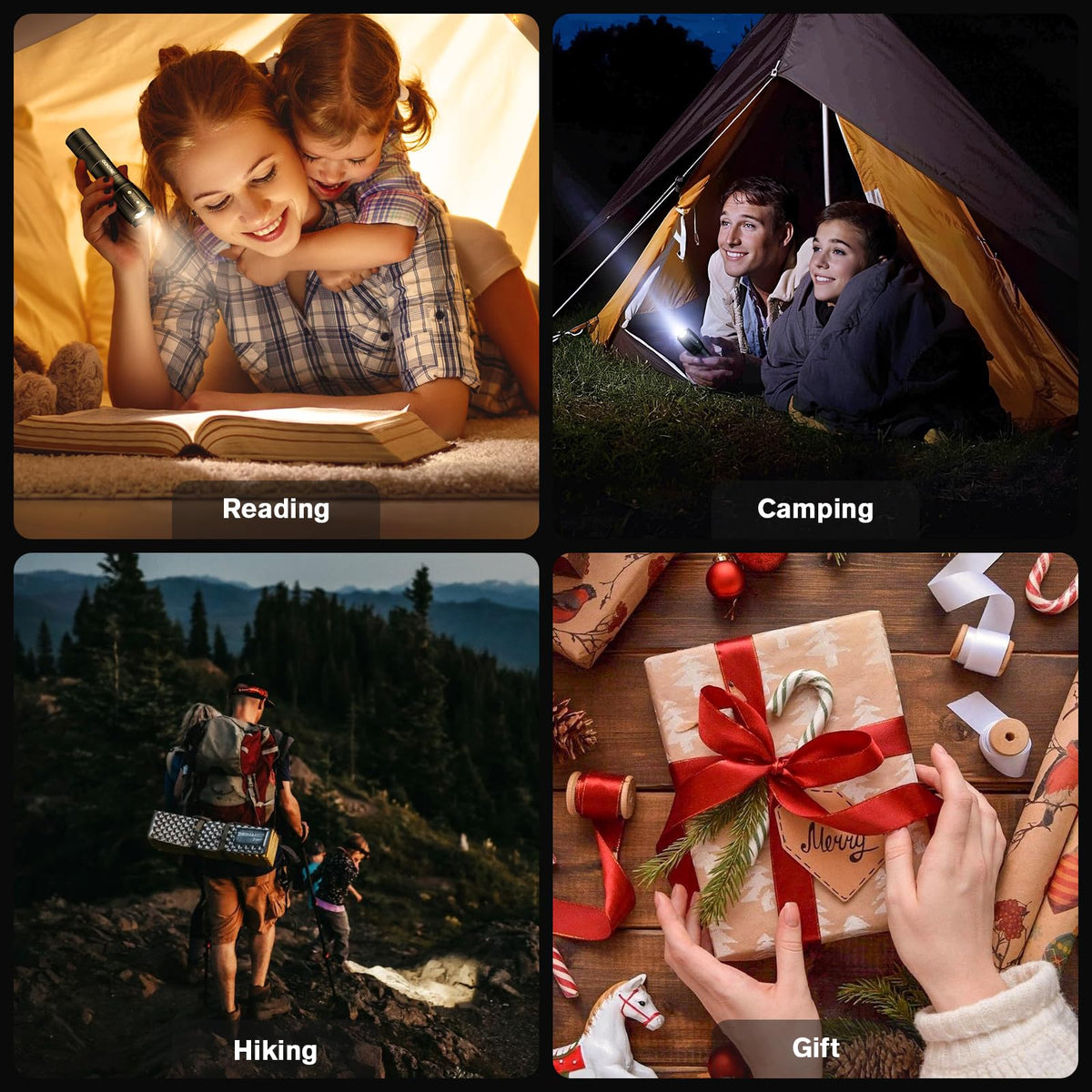 RECHOO emergency camping flashlight kit ideal for camping and car kits