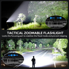 RECHOO S2000 offers long battery life with low-mode up to 30 hours.
