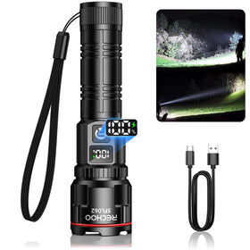 RECHOO flashlight beam-328ft offering long-range illumination for outdoor tasks