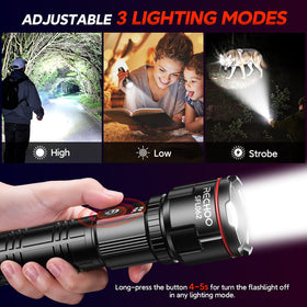 RECHOO flashlight warranty-service with one-year replacement and support