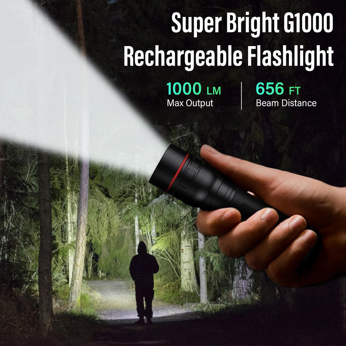 RECHOO G1000 IP65 waterproof shell withstands rain and mud.