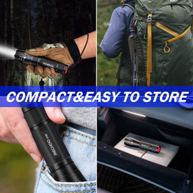 RECHOO S1500 tactical flashlight emergency-ready for power outages.