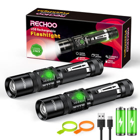 RECHOO S3000L flashlight front view for precise targeting and brightness