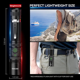 RECHOO S3000L rugged aluminum body emphasizes durability in tough conditions