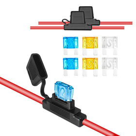 RECOIL FHM62 fuse holder mounted under the hood for automotive protection