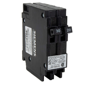 RecPro Q3020 RV circuit breaker front view, compact twin single-pole design for tight panels.
