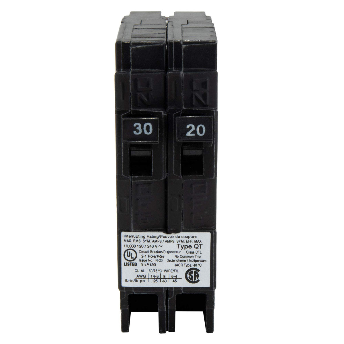 RecPro Q3020 installation angle, quick plug-in setup for standard RV load centers.