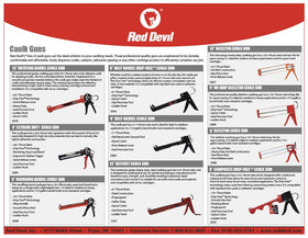 Red Devil 3989 thrust-barrel for smooth extrusion in tight spaces