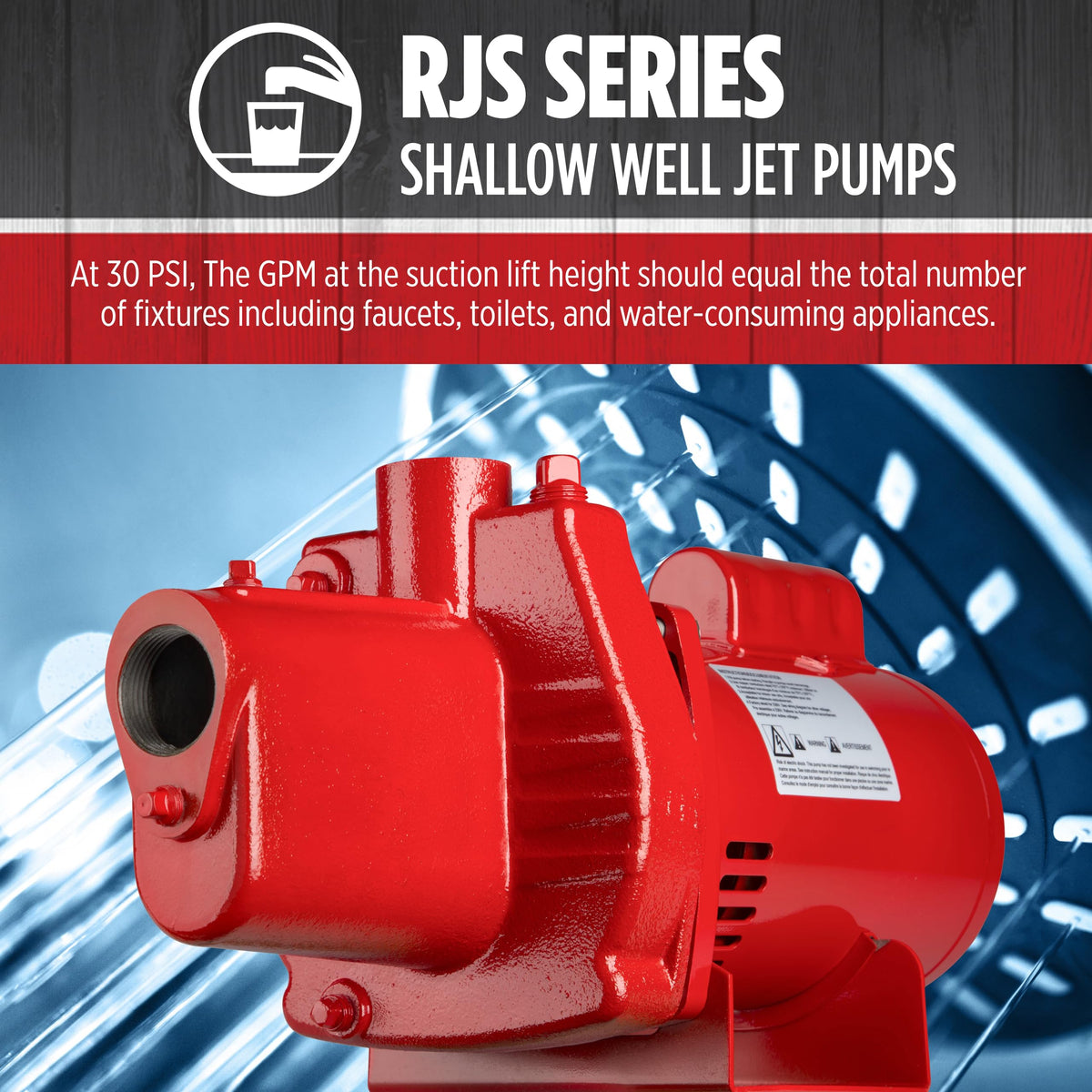 Cast iron casing close-up emphasizing durability and rugged performance.