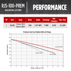 Durable cast-iron jet pump built to endure demanding environments.