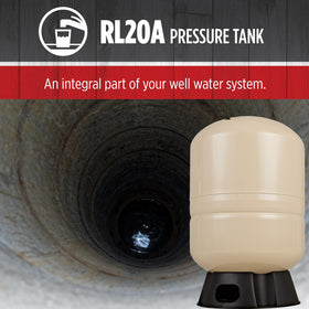 Red Lion RL20A installed in a well system maintains steady water pressure.