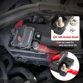 RED WOLF circuit breaker panel mount enables easy integration in boats and vehicles