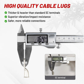 Red Wolf closed-end pad design protects cables from moisture during use.