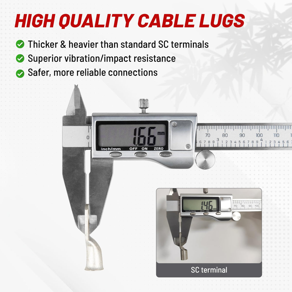 Red Wolf compatible with crimping or soldering for flexible electrical assemblies.