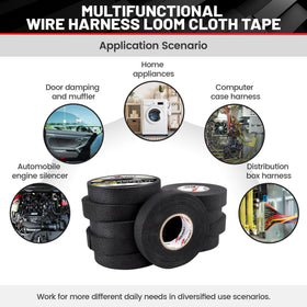 Red Wolf dash harness wrap installation on interior wiring