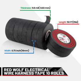 Red Wolf high-temp fabric tape in action for reliable automotive insulation