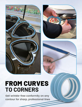 RED WOLF PVC backing shows conformable texture for tight curves