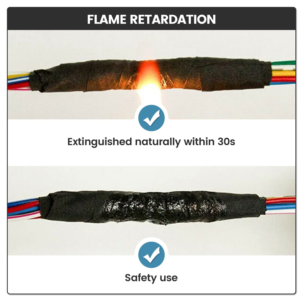 Red Wolf wire joint protection with easy tear for quick fixes
