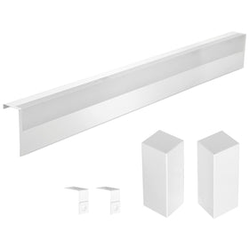Redants 4 ft baseboard cover with left endcap for a clean, secure fit.