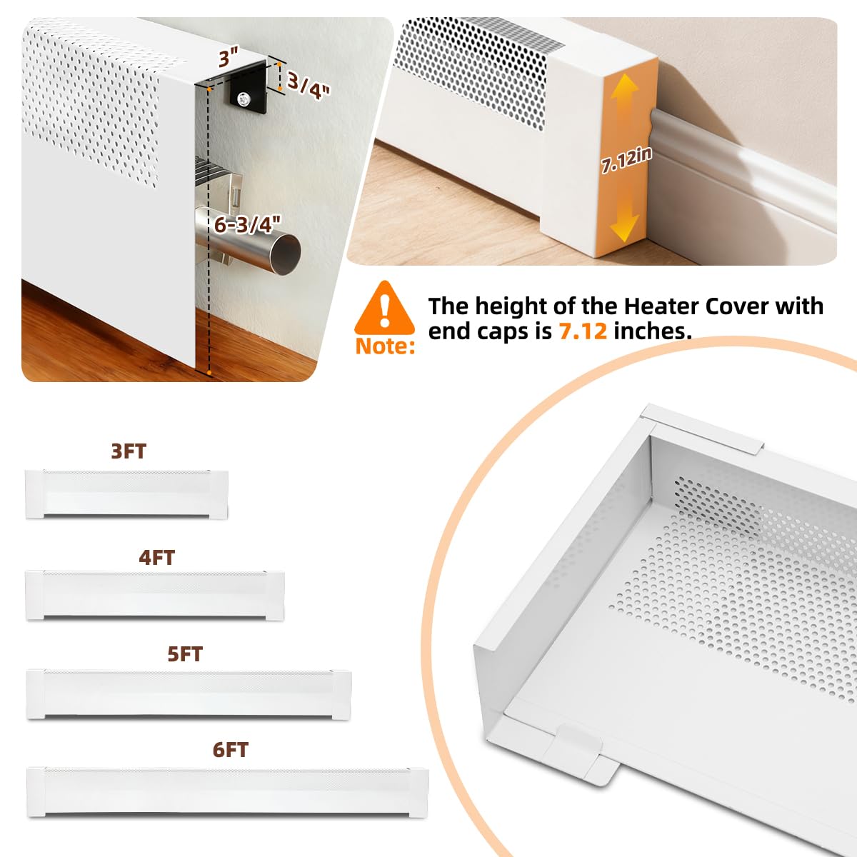 Redants baseboard cover slide-on installation over the old plate, no tools needed.