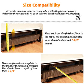 Redants 4 ft cover ensures exact fit under back-plate height and depth.