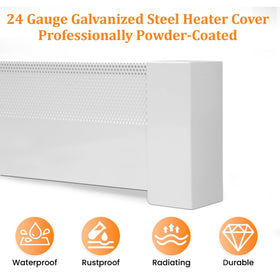 Redants galvanized steel construction resists rust and chipping.