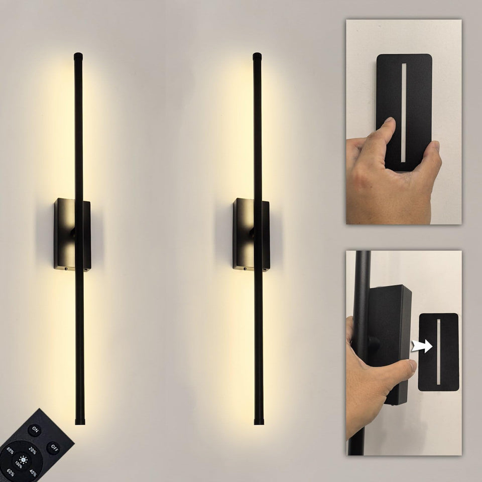 Reddragon Lighting magnetic wireless wall sconce on wall with slim elegance for modern interiors.