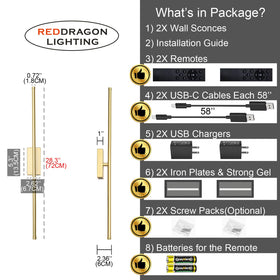 Reddragon Lighting wall sconce in living room setup for ambient edge lighting.