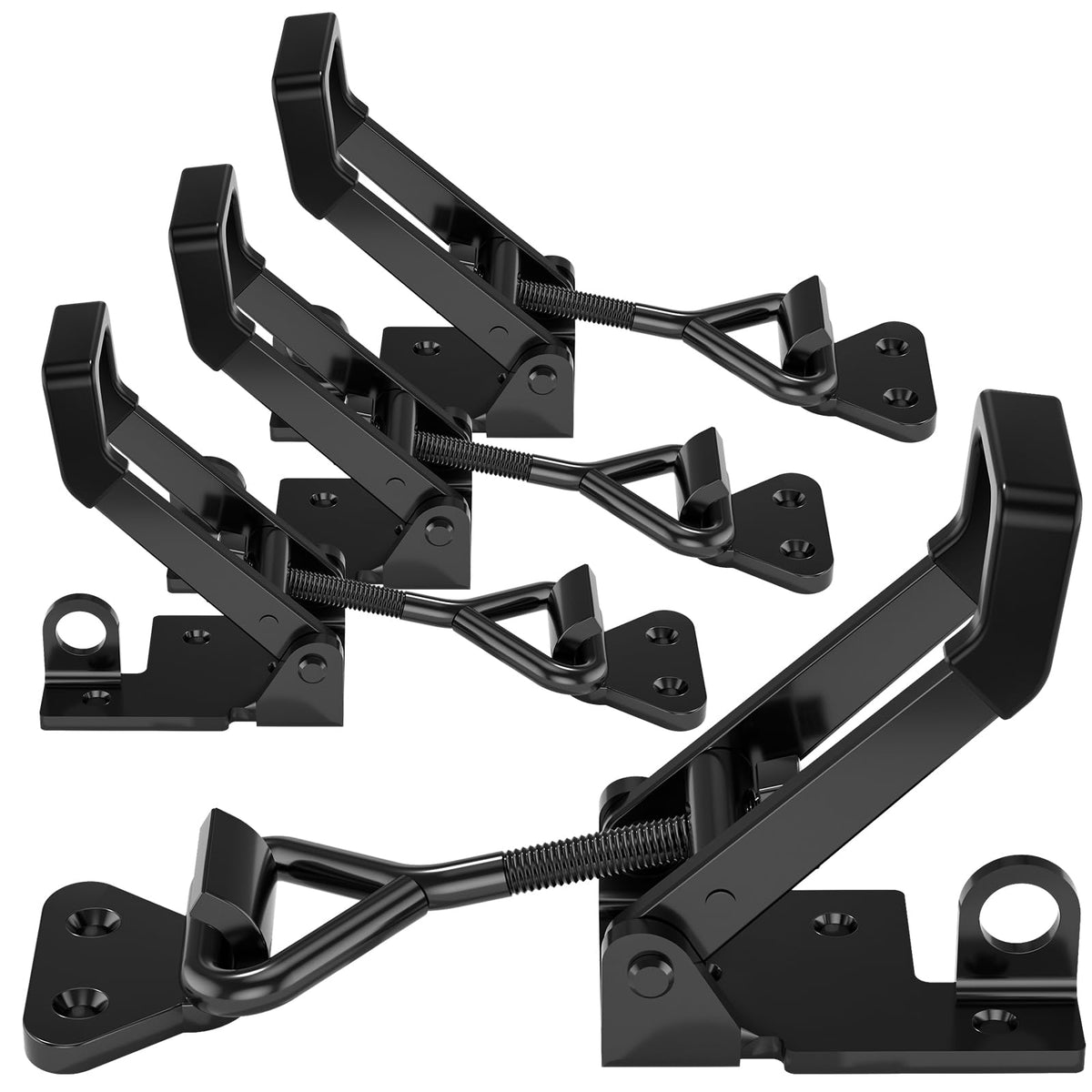 REDOVANT 4Pack toggle clamp assembly demonstrates durable pull action for secure latching.