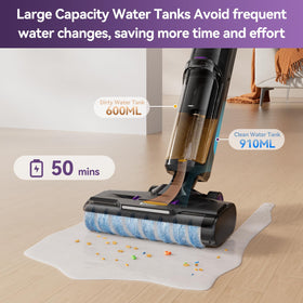 Redroad H15 edge-to-edge cleaning close-up reaching corners