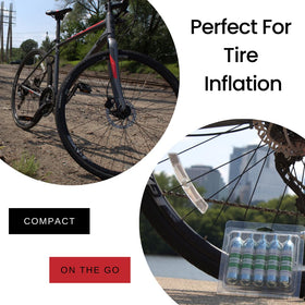 RedRock 20g CO₂ cartridge bike inflator ready for on-road inflation