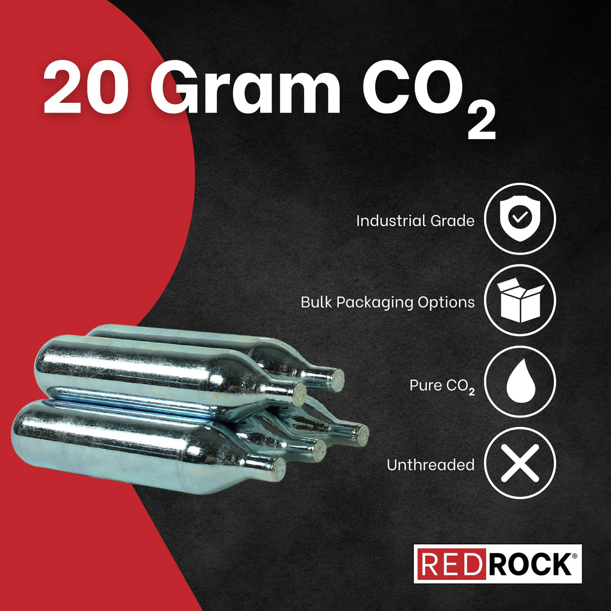 RedRock 20g CO₂ cartridge in drain gun for rapid clog clearance