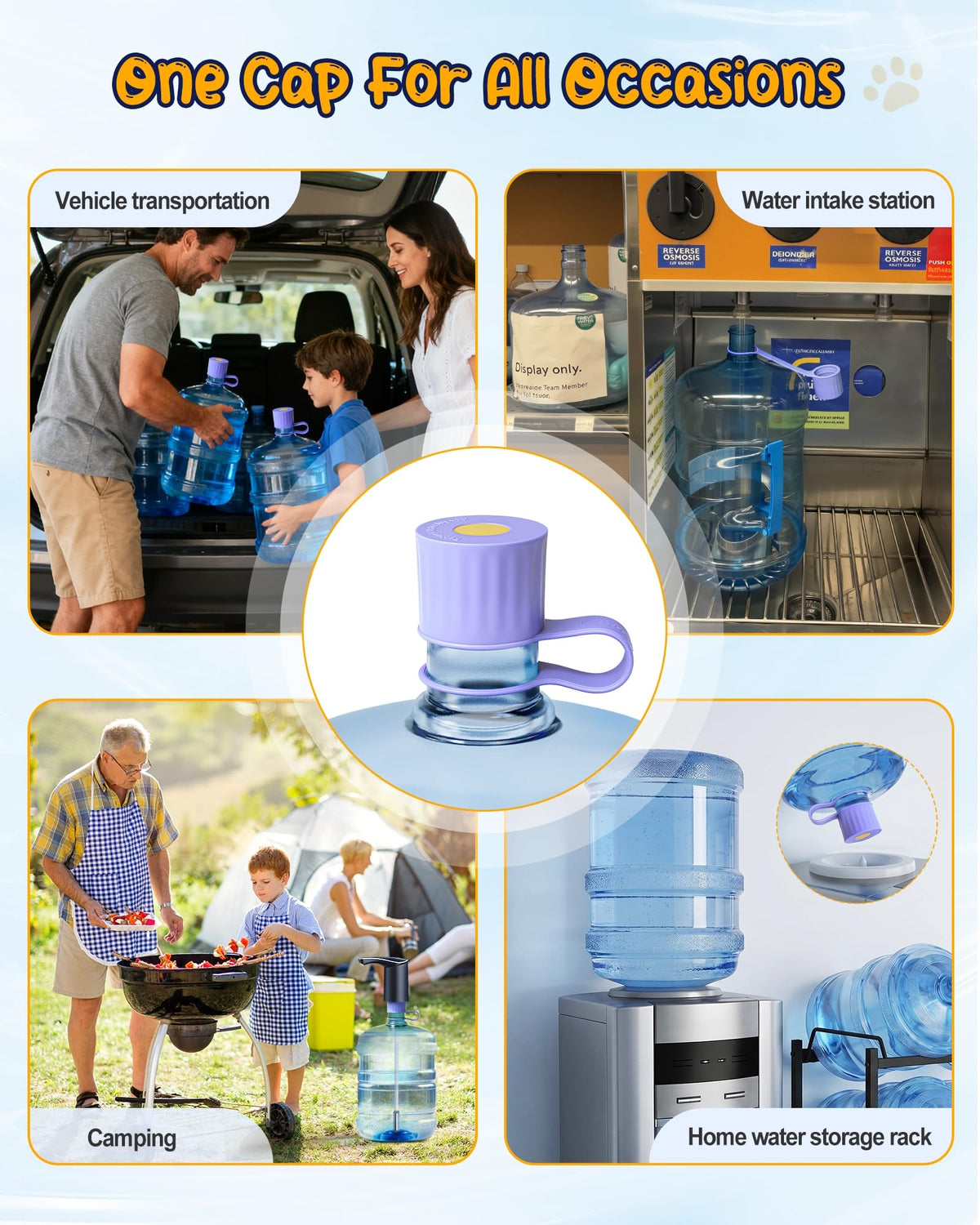 Redsack BPA-free silicone cap keeps water safe.