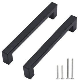 Redunest cabinet pulls in matte black square 5 inch for a modern kitchen upgrade
