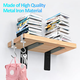 Redunest DIY decoration idea using L-brackets to expand shelving options