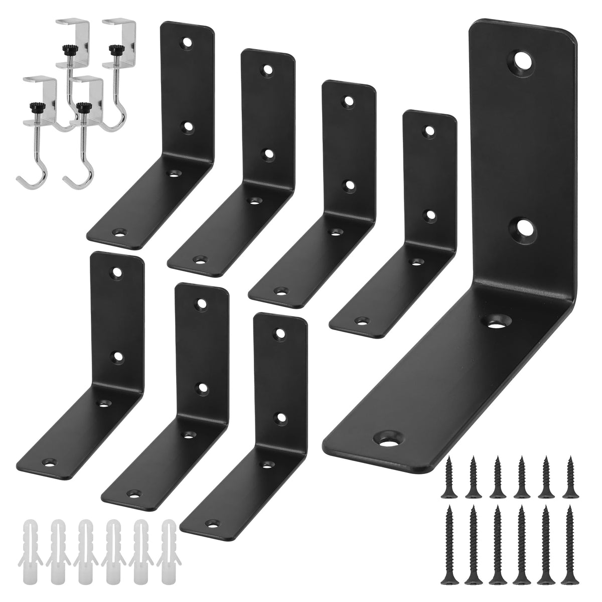 Redunest L Floating Shelf Bracket close-up showing heavy-duty 3 mm steel for sturdy shelves